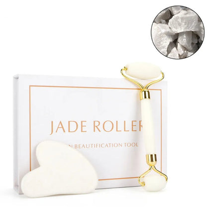 Jade Roller & Gua Sha Tool Set