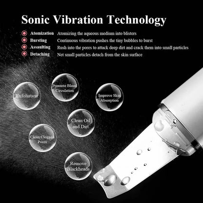 Ultrasonic Skin Scrubber Vibration Massage Tool