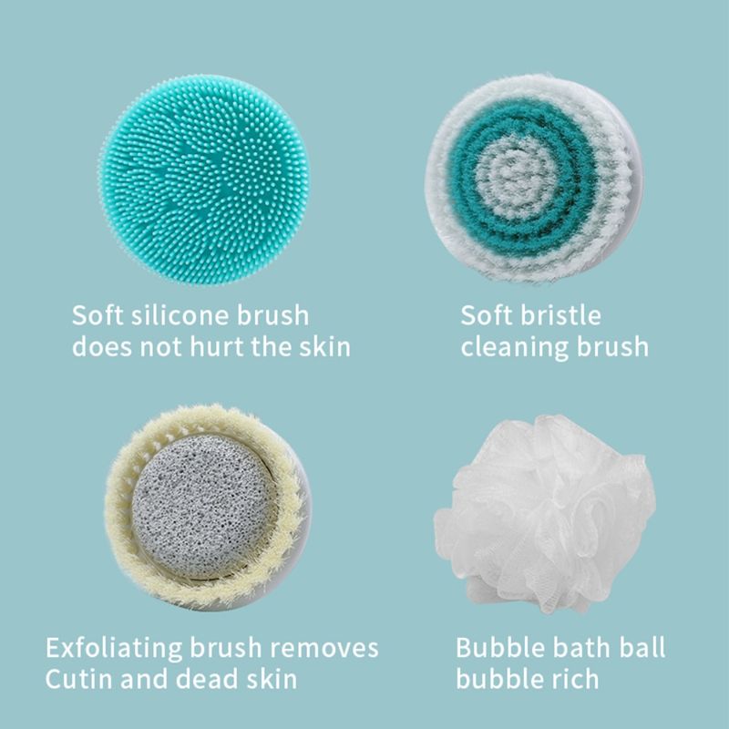 Four-In-One Multi-Function Bath Brush