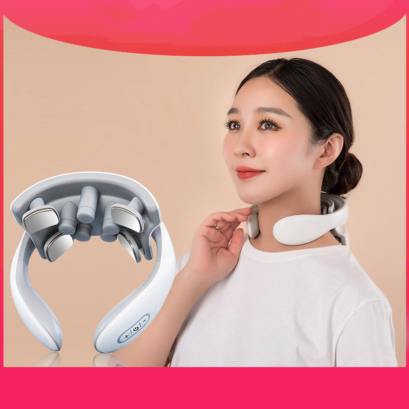 Rechargeable Neck Massager - Intelligent Relief with Heat