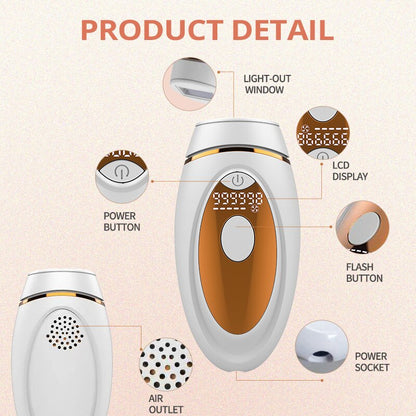 Flashes IPL LCD Laser Hair Removal - Epilator