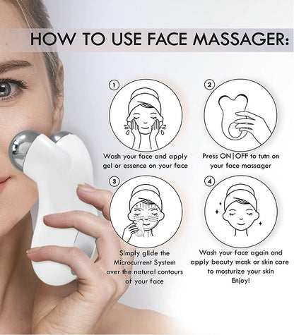 Microcurrent Massager Face Lift Skin Care Tool